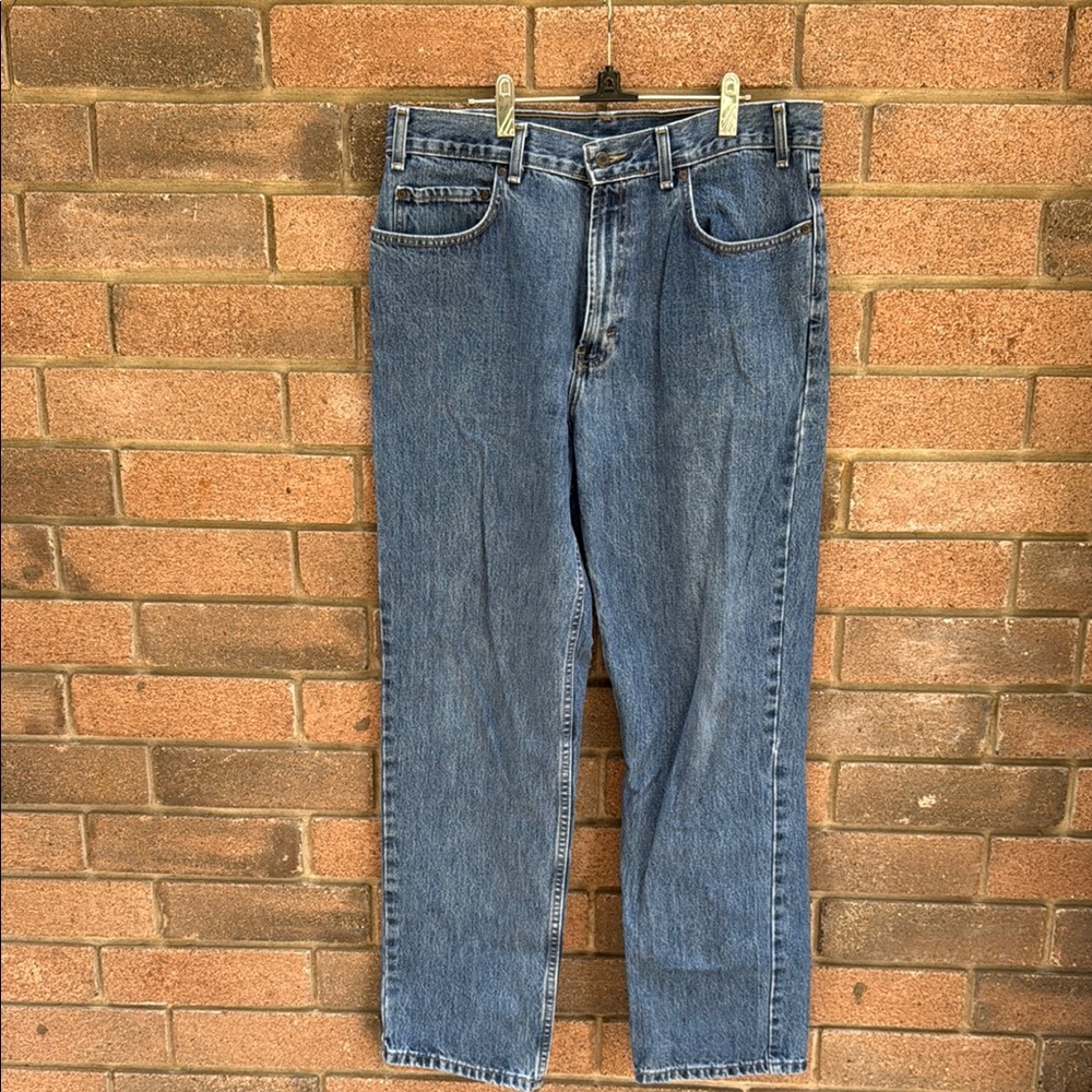 Kirkland Signature Blue Straight Jeans Classic Style Size 36x32